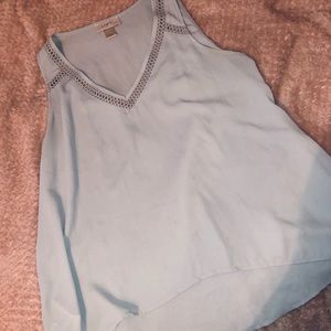 Loft gray blouse